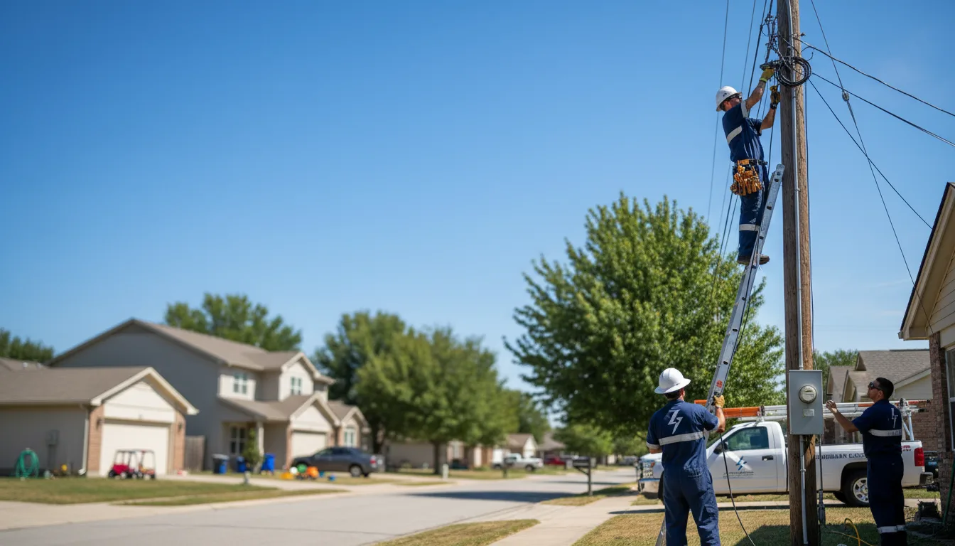Residential electrician providing installation services in Thorndale, TX